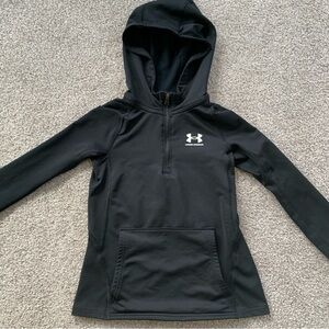 Under Armour ColdGear 1/2 Zip Black Hoodie Extra Small